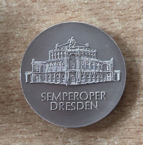 DDR 10 Mark 1985 Semperoper Dresden Silber Münze
