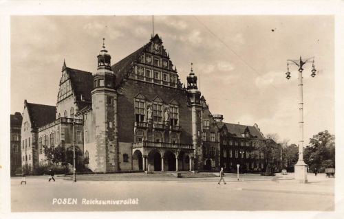 AK Posen Reichsuniversität Posen 1942 ungelaufen Postkarte