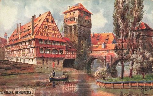 AK Nürnberg Henkersteg Bayern ungelaufen Tucks Postkarte