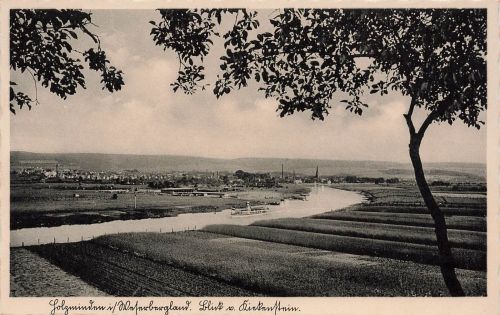 AK Holzminden Stadtansicht Dampfschiff Niedersachsen ungelaufen Postkarte