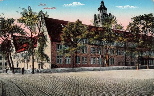 AK Jena Universität Thüringen ungelaufen Postkarte