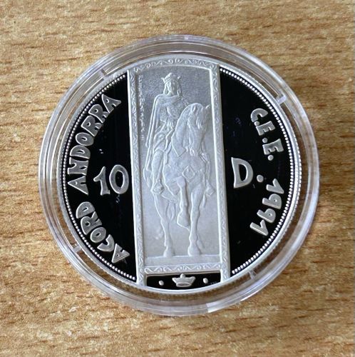 Andorra ECU 10 Diners 1995 Ramon Berenguer III. Silber PP mit Zertifikat