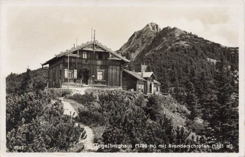 AK Schwangau Tegelberghaus Branderschrofen Bayern 1935 gelaufen Postkarte