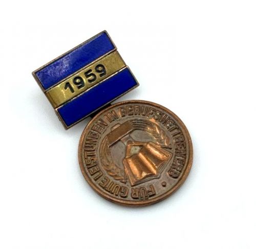 DDR Abzeichen für gute Leistungen im Berufswettbewerb Bronze 1959
