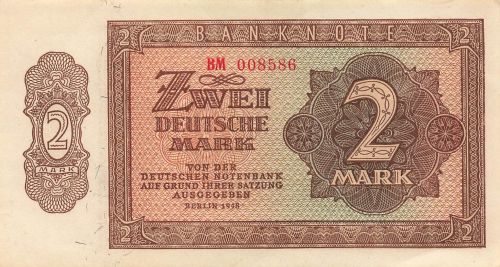 DDR 2 Mark 1948 UdSSR-Druck Ro: 341b