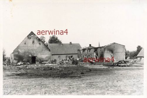Zerstörter polnischer Bauernhof bei Lublin Polen