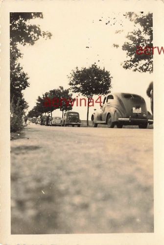 Deutsche PKW Beutefahrzeuge Division Zeichen Fahrt nach Rouen Frankreich