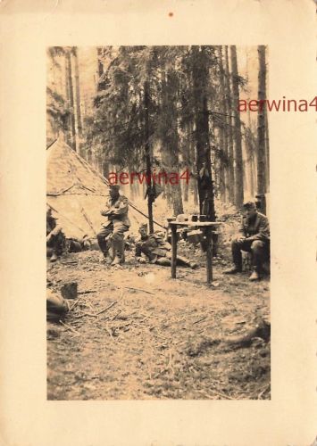 Soldaten Waldlager 29.8.39 bei Hedwigstein Oberschlesien Grenze Polen