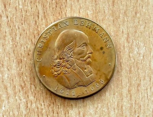 DDR Medaille 1988. Scheibenberg - 300. Todestag Christian Lehmann.