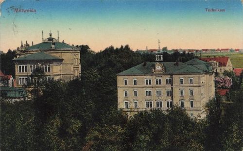 AK Mittweida Technikum Sachsen 1915 gelaufen Postkarte