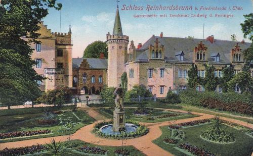 AK Friedrichroda Schloss Reinhardsbrunn Thüringen ungelaufen Postkarte