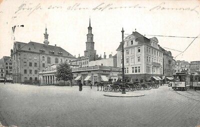 Posen Alter Markt Feldpostkarte AK 1916