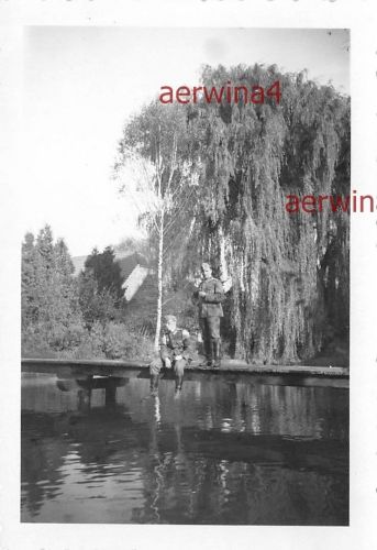 Deutsche Soldaten in Trestina Tritschein OT Hain - Mühle Sudetenland