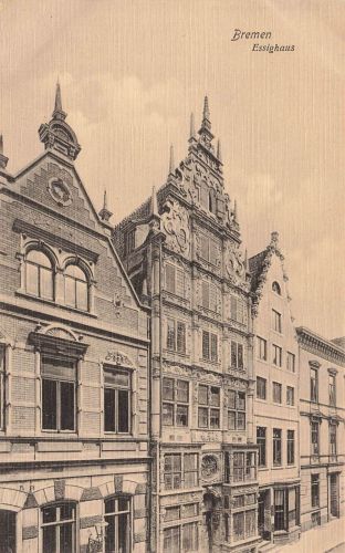 Ansicht Essighaus in Bremen Postkarte AK