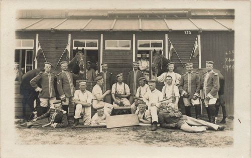 Gardereiter Dresden in Zeithain Sachsen Fotokarte 1. WK AK 1911