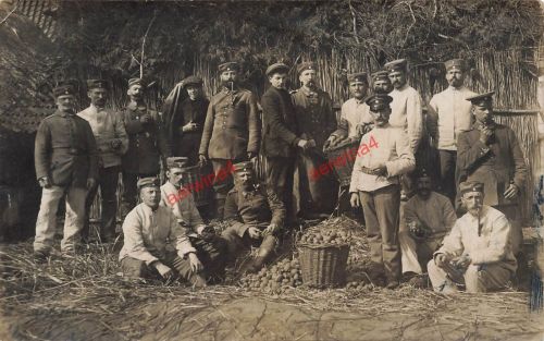 Foto AK 1.WK Soldaten Landsturm Inf. Batl.88 Chemnitz in Gent Belgien