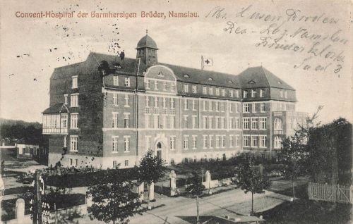AK Namslau Namysłów Convent Hospital Schlesien 1916 gelaufen Postkarte