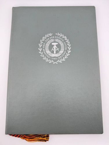 DDR Zeugnis Offiziershochschule der Landstreitkräfte „Ernst Thälmann“ 1960