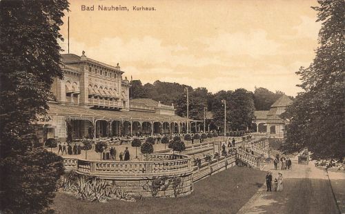 Kurhaus in Bad Nauheim Hessen Postkarte AK 1916