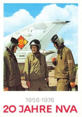 DDR Luftstreitkräfte LSK 20 Jahre NVA 1956-1976 Postkarte AK