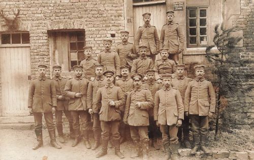 Fotokarte 1.WK Deutsche Landsturm Soldaten Res.Inf.Regt.72