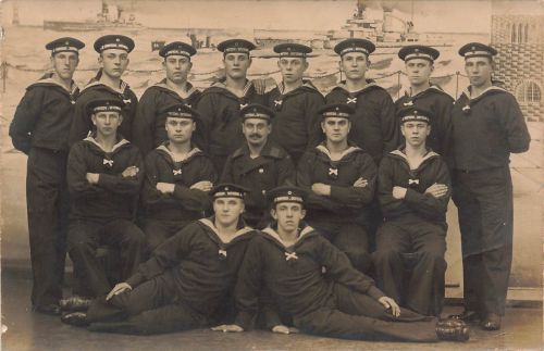 Fotokarte 1.WK Deutsche Matrosen II.Torpedo Division Wilhelmshaven