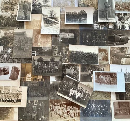 Lot / Konvolut 50 AK Foto Soldaten Front Uniform 1. WK