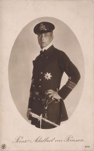 AK 1.WK Prinz Adalbert von Preussen Portrait ungelaufen Patriotika Postkarte
