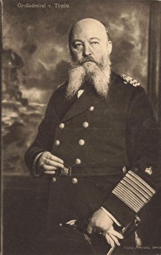 AK 1.WK Großadmiral von Tirpitz Portrait ungelaufen Patriotika Postkarte
