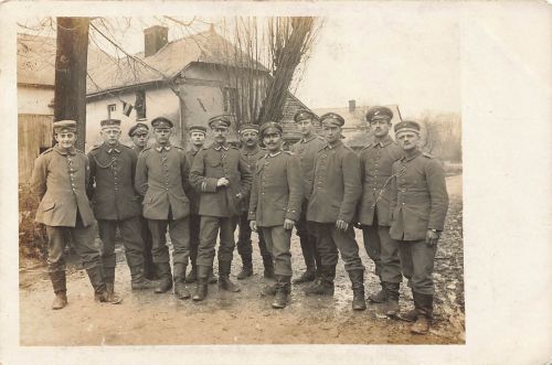 Fotokarte 1.WK deutsche Soldaten 192.Inf.-Regt.bei Sissonne Frankreich
