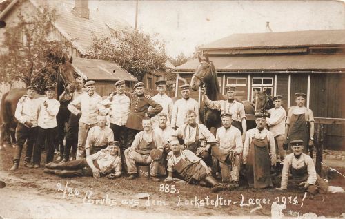 Fotokarte 1.WK deutsche Soldaten 2/26 Lockstedter-Lager Verden