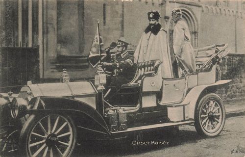 AK 1.WK Kaiser Wilhelm II Tschapka gelaufen Merseburg 1912 Patriotika Postkarte