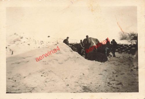 Deutsche Soldaten an Geschütz Stellung bei Orel Russland Ostfront