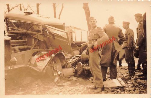 Deutscher LKW VOMAG Unfall bei Cherbourg Frankreich