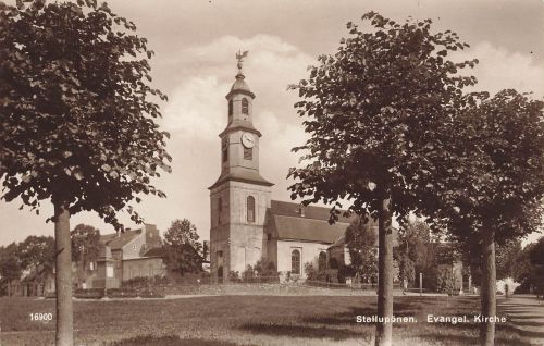 AK Stallupönen Evangelische Kirche Ostpreussen ungelaufen Postkarte