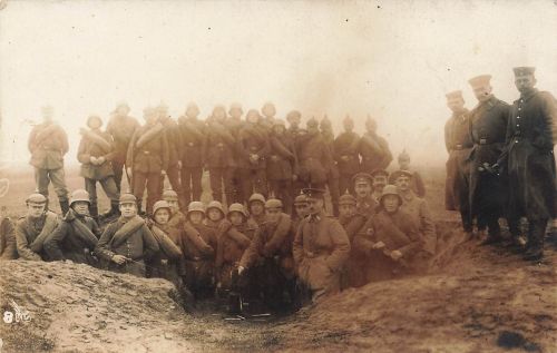 Foto 1.WK deutsche Sturm Soldaten Minenwerfer Schützengraben Lockstedter-Lager