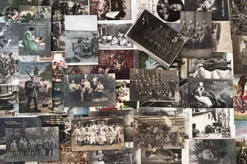 Lot / Konvolut 100 AK Fotos Feldpostkarten Soldaten Uniform Front 1. WK