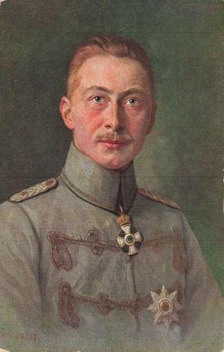 AK 1.WK Kronprinz Wilhelm Portrait 1916 ungelaufen Patriotika Postkarte