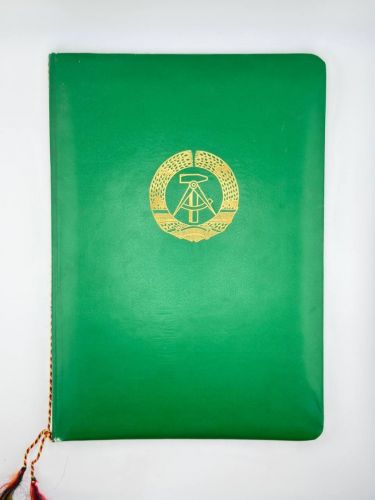 DDR Urkunde Verdienstmedaille der Organe des Ministerium des Innern Bronze 1975