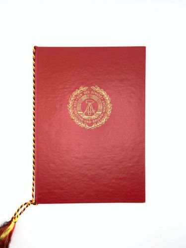 DDR NVA Urkunde Medaille der Waffenbrüderschaft 1984 Oberstleutnant