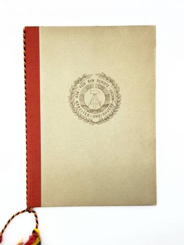 DDR NVA Urkunde treue Dienste in der NVA Silber 1973 Oberleutnant