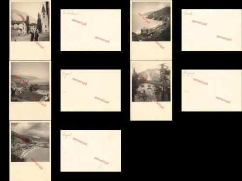 5x Fotos deutsche Soldaten Afrikakorps Fahrt Südtirol nach Neapel Italien