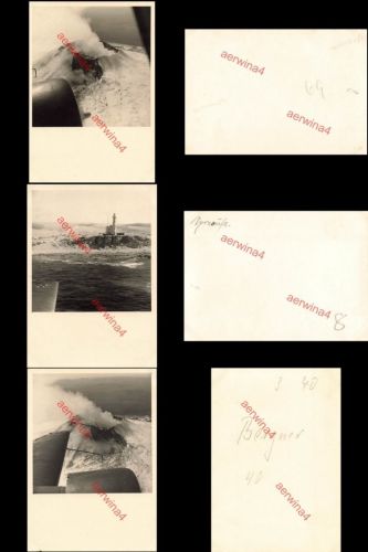 3x Fotos deutsches Flugzeug Flug von Sizilien nach Tripolis Libyen