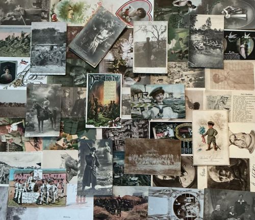 Konvolut 50 AK Patriotika Kriegsschauplatz Feldpostkarten Soldaten Front 1. WK