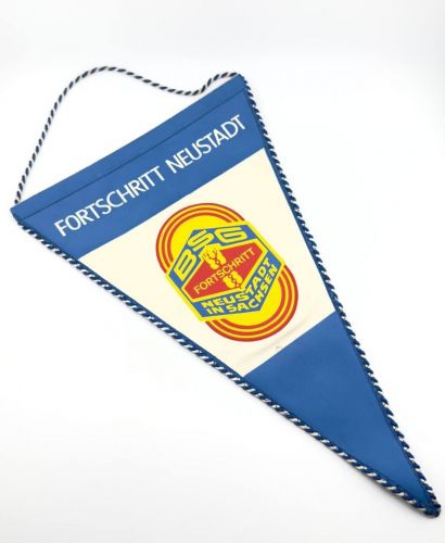 DDR Wimpel BSG Fortschritt Neustadt in Sachsen Sportverein Fahnenwimpel