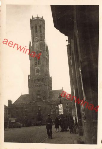 Deutsche Soldaten am Belfried Brügge Flandern Belgien