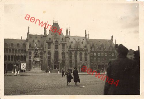 Deutsche Soldaten am Palast in Brügge Flandern Belgien