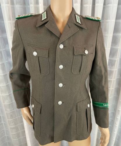 DDR NVA GT Grenztruppen Uniformjacke Filz Offizier Major Gr. g48 1982
