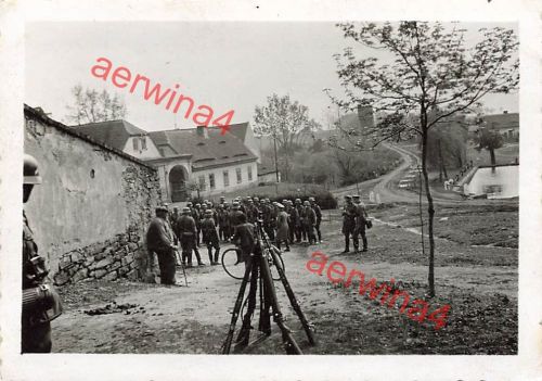 Nach Übung deutsche Soldaten AR. 24 Dorf bei Brüx Sudetenland