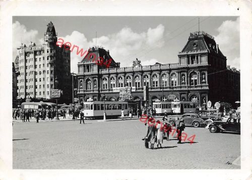 Deutsche Soldaten an Strassenbahn am Nordbahnhof Brüssel Belgien